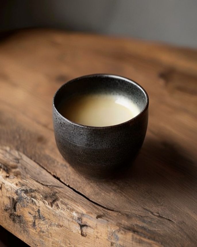 Stoneware sake cup